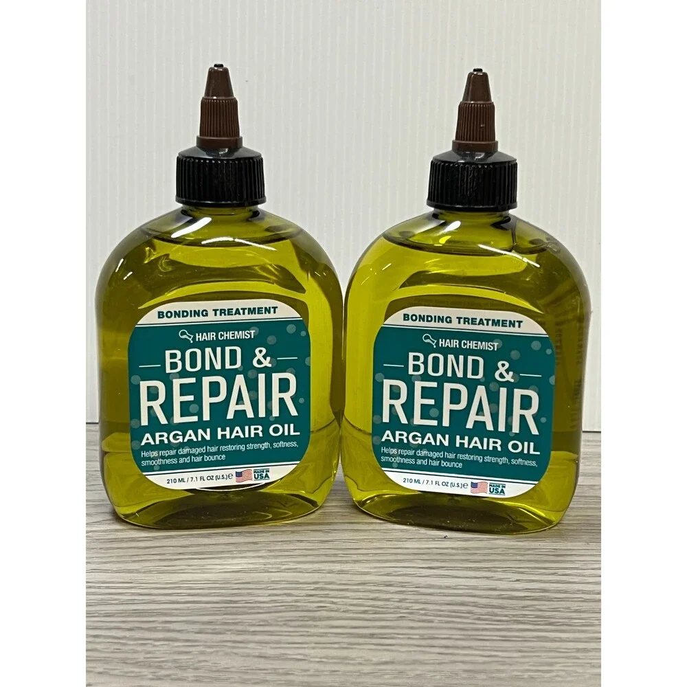 Hair Chemist Bond & Repair Argan Hair Oil Treatment 210Ml Bonding Yellow LOT 2